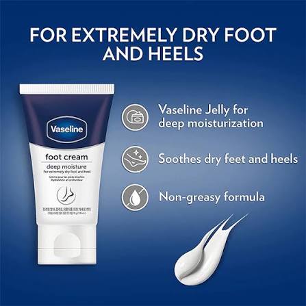 Vaseline Foot Cream Deep Moisture for Extremely Dry Feet & Cracked Heels