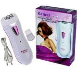 Kemei KM-290R – Rechargeable Lady Epilator Shaver – White