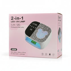 SUN S80 2-in-1 LED/UV Professional Nail Lamp 168W
