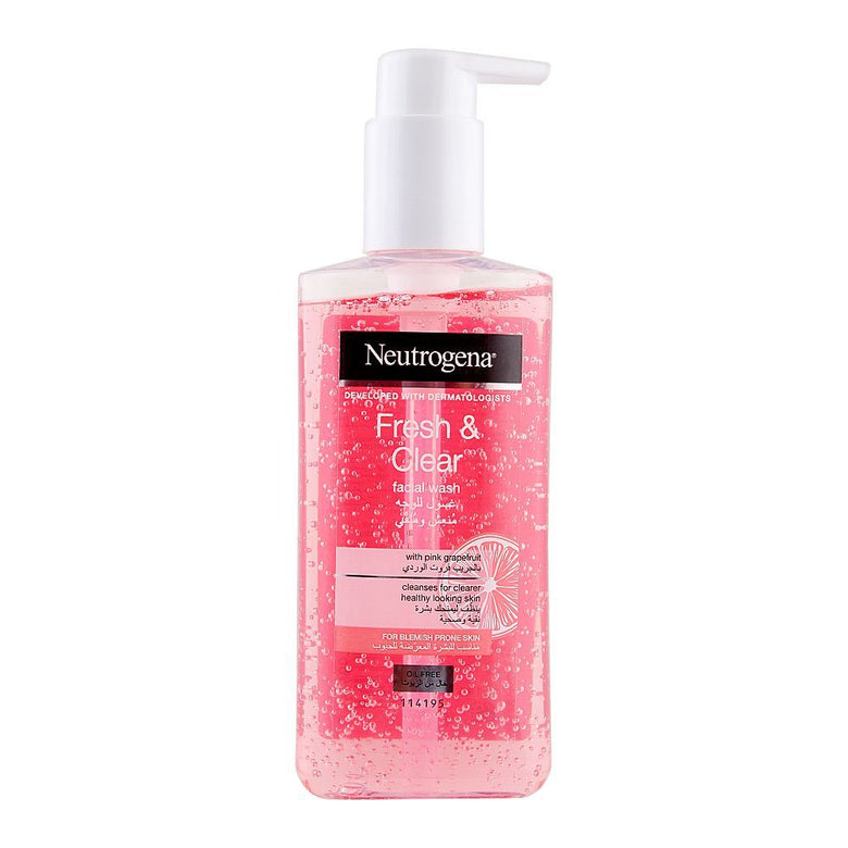 Neutrogena Fresh & Clear Facial Wash With Pink Grapefruit - choicemall