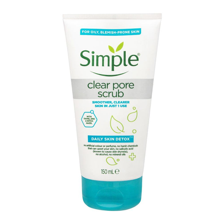Simple Clear Pore Scrub For Oily Blemish Prone Skin - choicemall