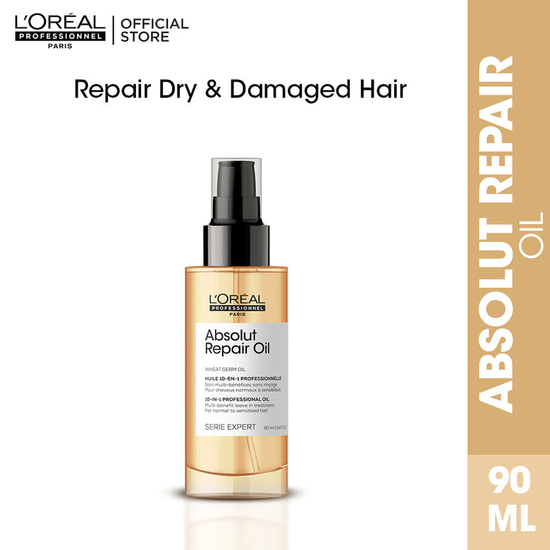 Loreal Professionnel Serie Expert Absolut Repair Oil Leave In Treatment - 90ml - For Dry And Damaged Hair