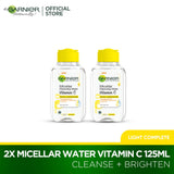 Twin Pack Garnier Micellar Vitamin C Cleansing Water - 125ml