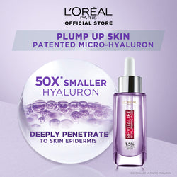 Pump up skin using serum with hyaluronic acid