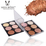 Miss Rose 6 Color Glow Highlighter Palette N2