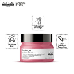 Loreal Professionnel Serie Expert Pro Longer Mask With Filler-A100 And Amino Acid - 250ml - For Long Hair With Thinned Ends