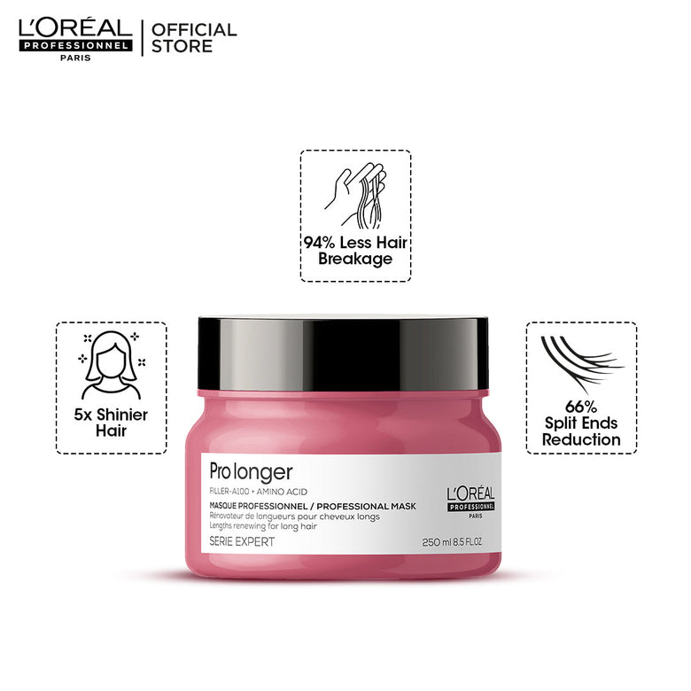 Loreal Professionnel Serie Expert Pro Longer Mask With Filler-A100 And Amino Acid - 250ml - For Long Hair With Thinned Ends