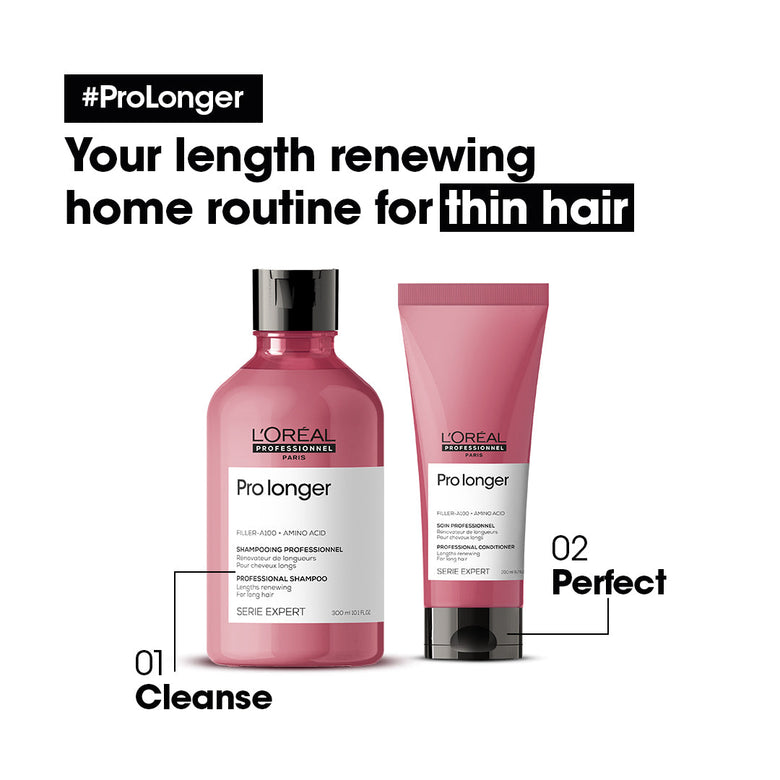 Loreal Professionnel Serie Expert Pro Longer Shampoo With Filler-A100 And Amino Acid - 300ml - For Long Hair With Thinned Ends