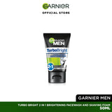 Garnier Men Turbo Bright Super Duo Foam 50 ml - For Brighter Skin