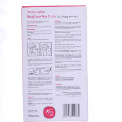 RIVAJ UK FACE WAX STRIP PRO SALON 24PC