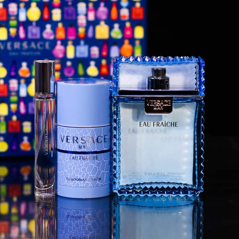VERSACE EAU FRAICHE FOR MEN 3 PCS GIFT SET