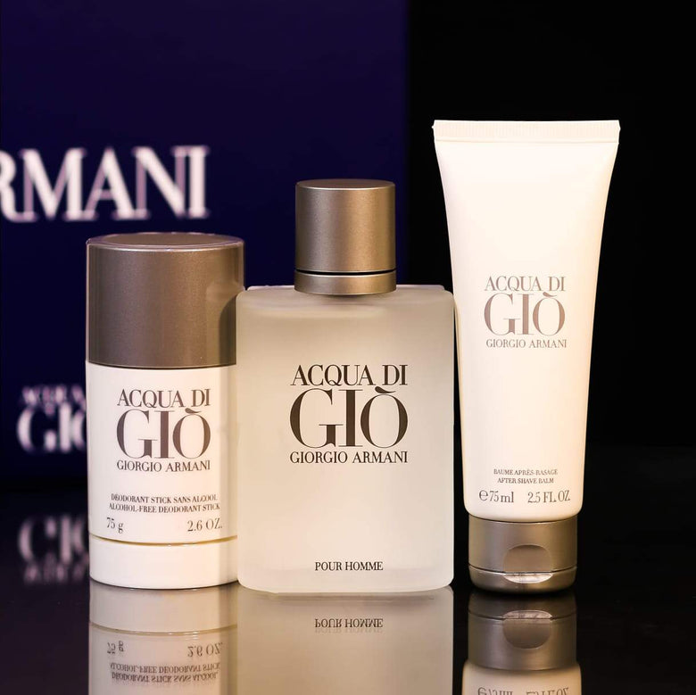 GIORGIO ARMANI AQUA DI GIO FOR MEN 3PC GIFT SET