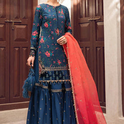 Royal Blue and Salmon