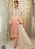 Unstitched Chiffon - MPC-22-208-Cream and Coral Pink