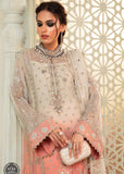Unstitched Chiffon - MPC-22-208-Cream and Coral Pink