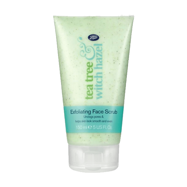 Boots Tea Tree Witch Hazel Exfoliating Face Scrub - choicemall