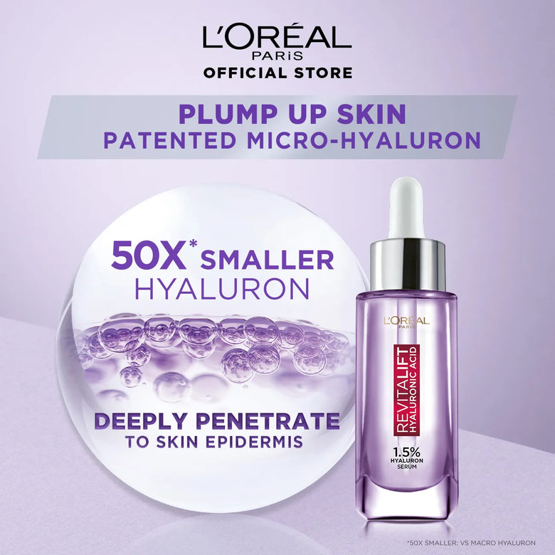 Deeply Hydrate your Skin by Loreal Hyaluronic Acid Serum - Cozmetica