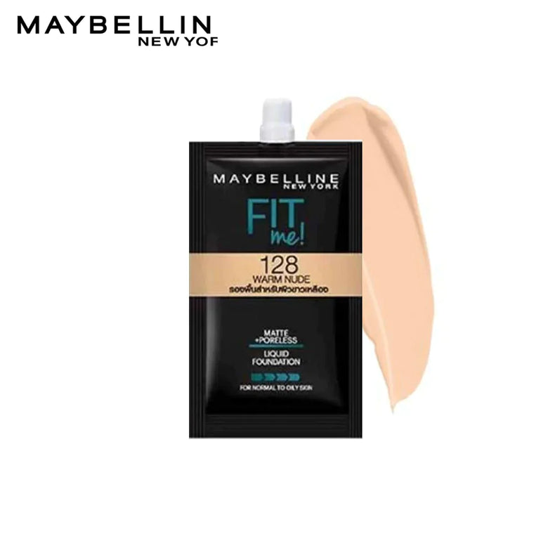 Maybelline Fit Me Liquid Foundation 5Ml 128 Warm Nude - choicemall