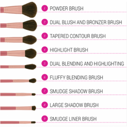 Bh Cosmetics Its 9 Piece Brush Set