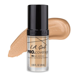 LA Girl Pro Coverage Illuminating Foundation  GLM 642 Fair - choicemall