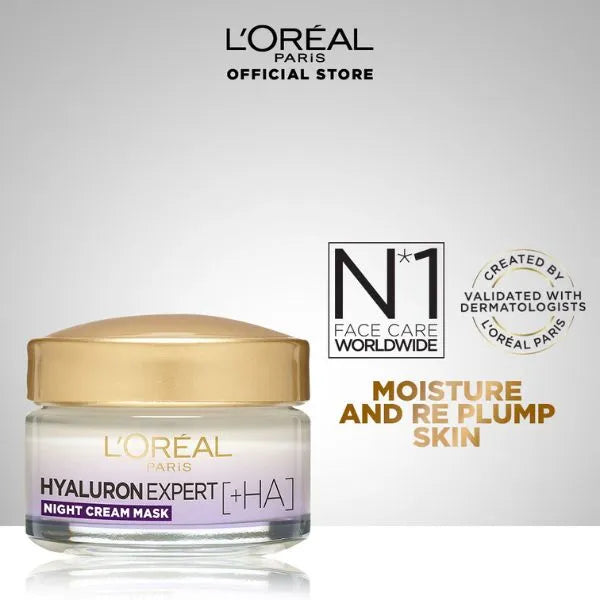 L'Oreal Paris Hyaluron Expert Replumping Night Cream Mask - 50ml - Cozmetica