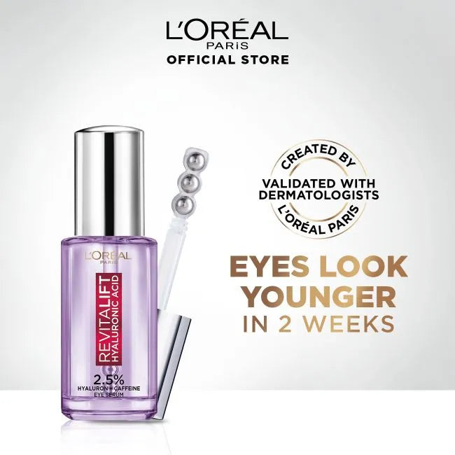 L'Oreal Paris Revitalift 1.5% [HA] + 1% Caffeine Eye Serum - 20ML - Cozmetica