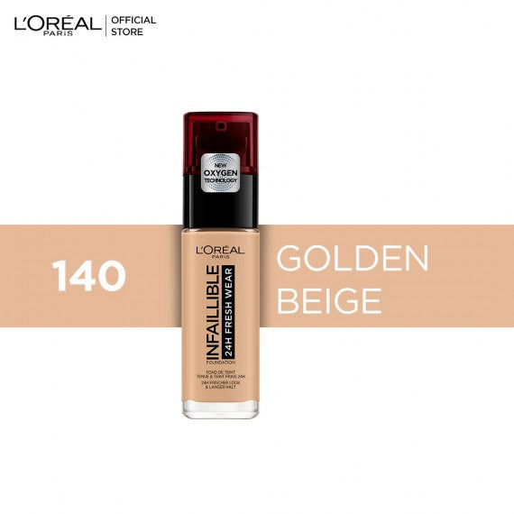 L'Oreal Paris Infallible 24H Fresh Wear Breathable Liquid Foundation - choicemall