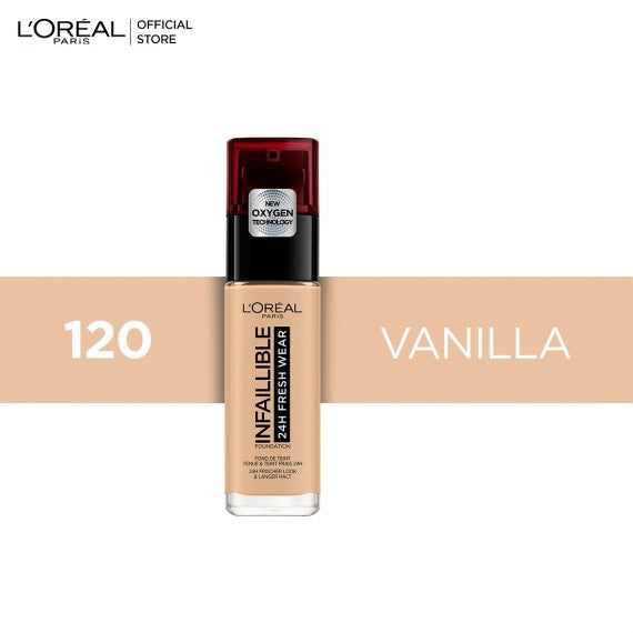 L'Oreal Paris Infallible 24H Fresh Wear Breathable Liquid Foundation - choicemall