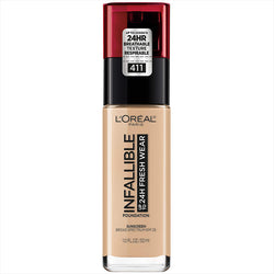 Loreal Infallible Up To 24H Fresh Wear Foundation 411 Beige Ivory 30Ml