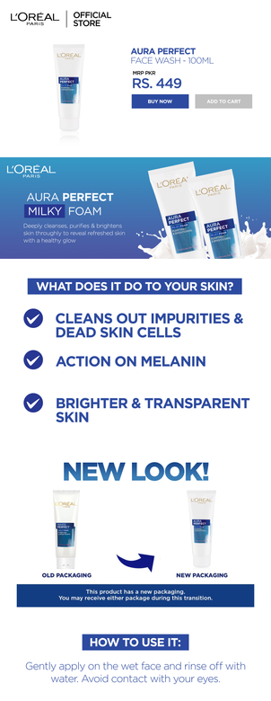 L'Oreal Aura Perfect Milky Foam Facewash