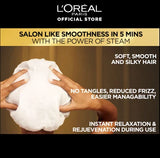 Soft and Smooth Silky Hair by L'Oreal Paris Elvive Extraordinary Oil Smooth Steam Mask