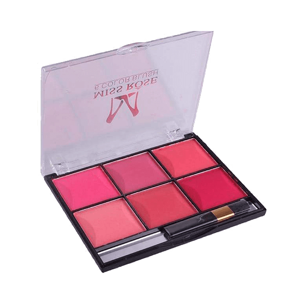 Miss Rose Makeup Blush Powder 6 Color Palette