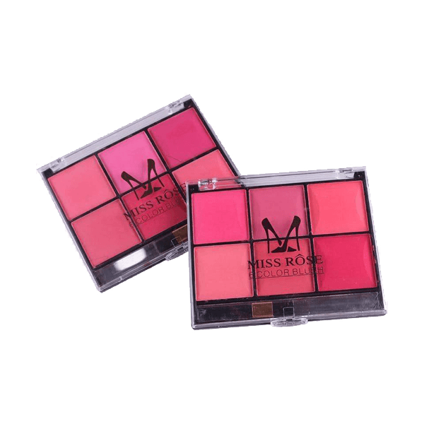Miss Rose Makeup Blush Powder 6 Color Palette