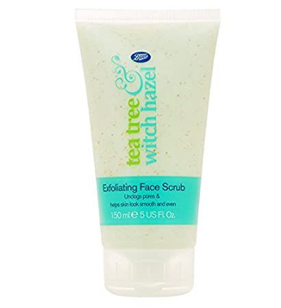 Boots Tea Tree Witch Hazel Exfoliating Face Scrub - choicemall