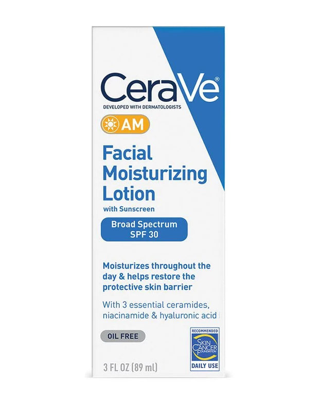 CERAVE AM OIL FREE FACIAL MOISTURIZING LOTION SPF 30 - choicemall