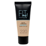 Maybelline Fit Me Matte & Poreless Liquid Foundation 220 Natural Beige - choicemall