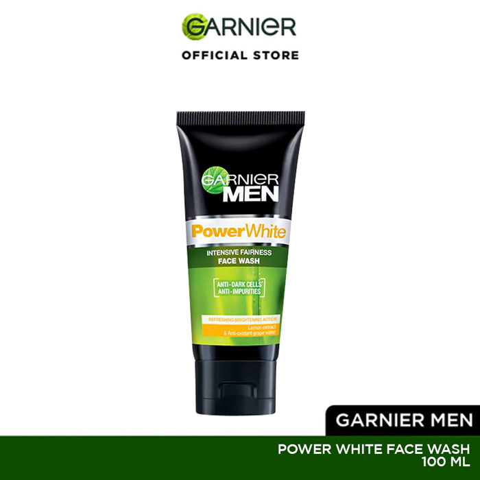 Garnier Men Turbo Bright Face Wash 100 ml - For Brighter Skin