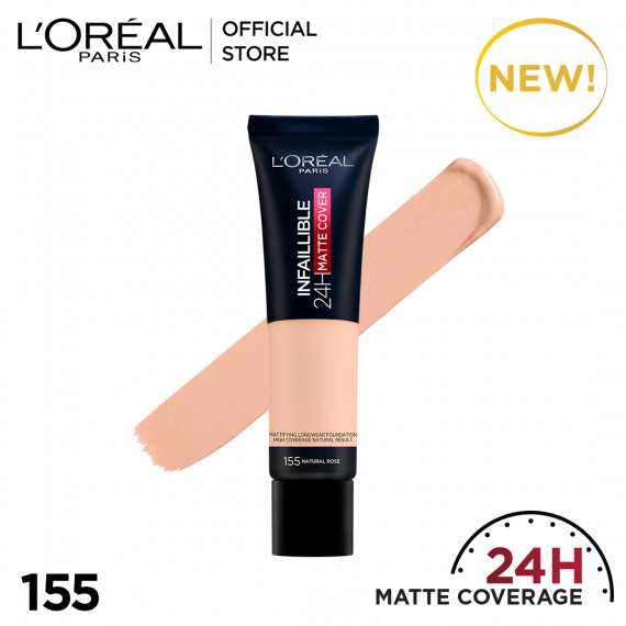L'Oreal Paris Infallible 24H Matte Cover Foundation - choicemall