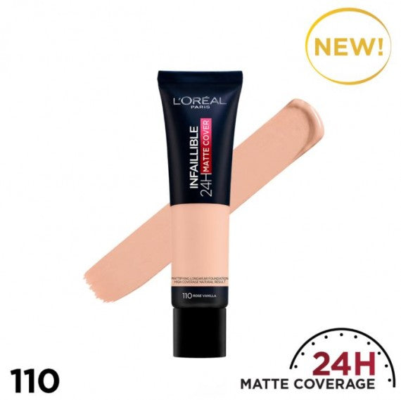 L'Oreal Paris Infallible 24H Matte Cover Foundation - choicemall