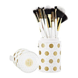 BH Cosmetics White Dot Collection Brush Set (Pack Of 11)